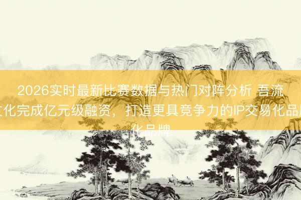 2026实时最新比赛数据与热门对阵分析 吾流文化完成亿元级融资,打造更具竞争力的IP交易化品牌