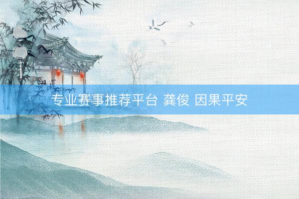专业赛事推荐平台 龚俊 因果平安