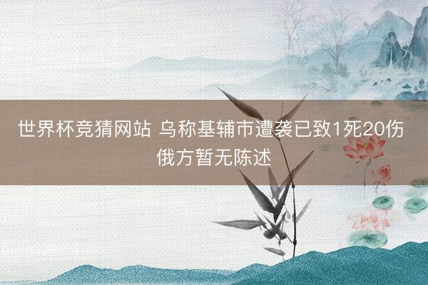 世界杯竞猜网站 乌称基辅市遭袭已致1死20伤 俄方暂无陈述