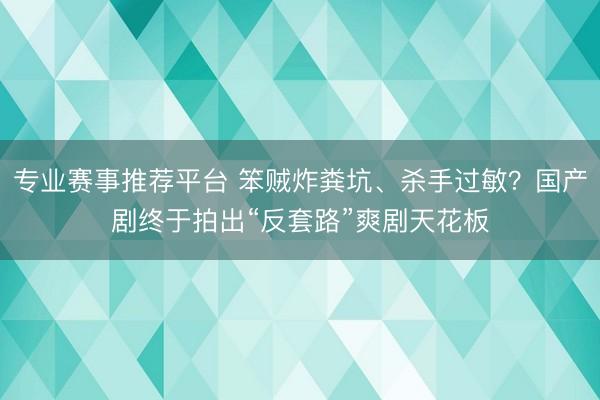 专业赛事推荐平台 笨贼炸粪坑、杀手过敏？国产剧终于拍出“反套路”爽剧天花板
